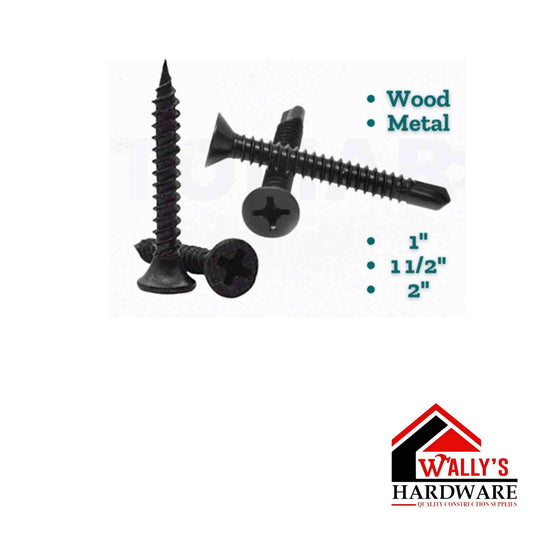 Flat Head Black Gypsum Screw – For Wood and Metal Applications