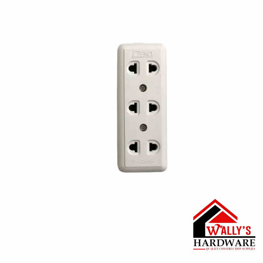 Azena 3 Gang 2-Pole Outlet